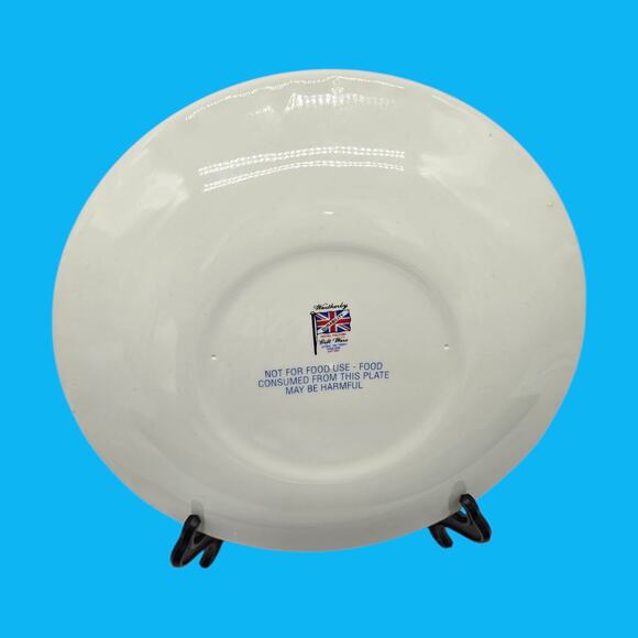 Weatherby Royal Falcon Vintage Decorative Spring Summer 8.5" Floral Green Plate - Picture 8 of 11